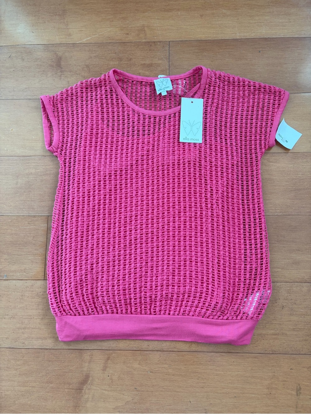 Ella Moss Girls Hot Pink Two Tee Set, 14 years